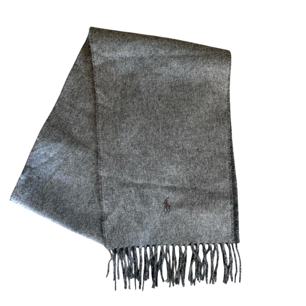New Polo Ralph Lauren Virgin Wool Blend Scarf Italy Heritage Preppy Academia